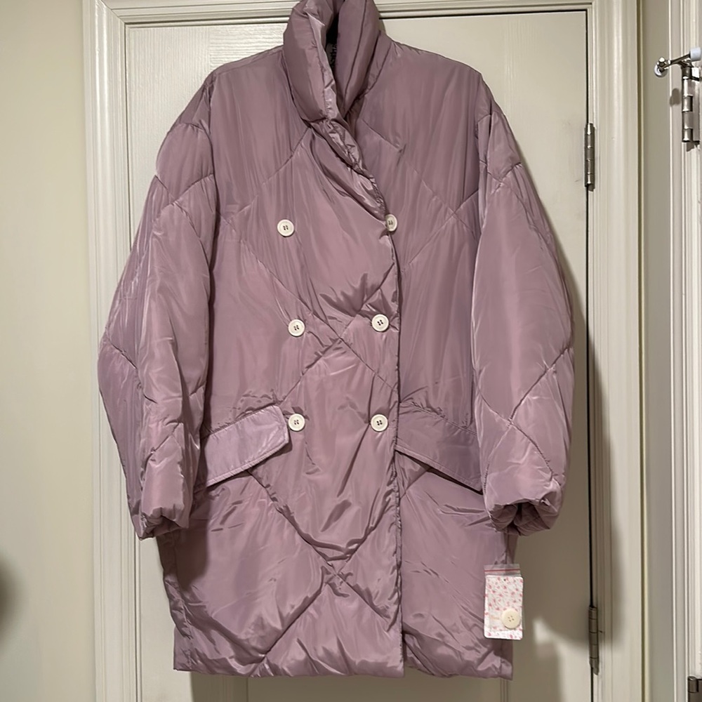 NEW Free People Women’s Ella Puffer Wisteria Dawn. Medium